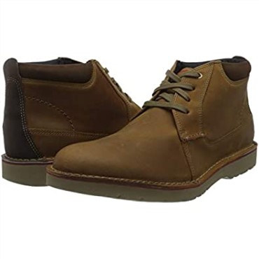 Derby Vargo De Cuero Marrón Oscuro Para Hombre Clarks