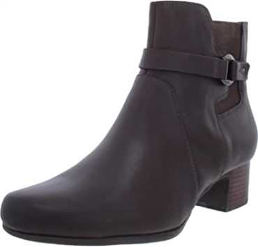 Botines De Mujer Clarks Un Damson En Piel Marron