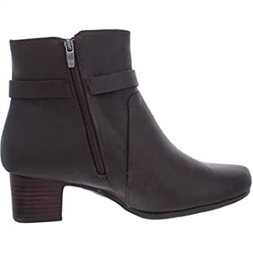 Botines De Mujer Clarks Un Damson En Piel Marron