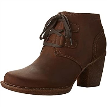 Botas Carleta Lyon De Mujer Clarks De Nobuk Engrasado Marrón