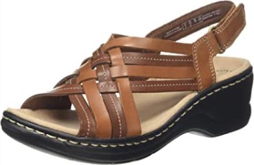Sandalias Lexi Carmen Sling Back De Mujer Marrón Cuero Marrón Cuero Cuero Marrón Claro