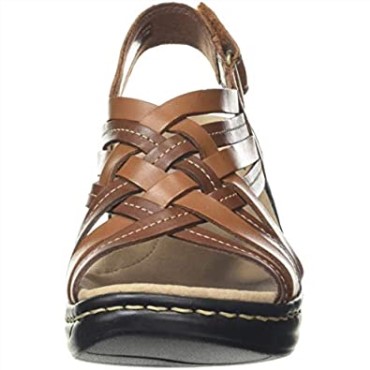 Sandalias Lexi Carmen Sling Back De Mujer Marrón Cuero Marrón Cuero Cuero Marrón Claro