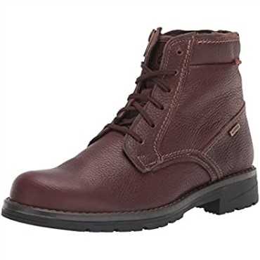 Botines De Hombre Morris High Impermeables De Piel Marrones Clarks