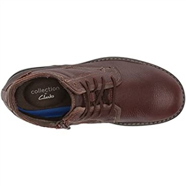 Botines De Hombre Morris High Impermeables De Piel Marrones Clarks