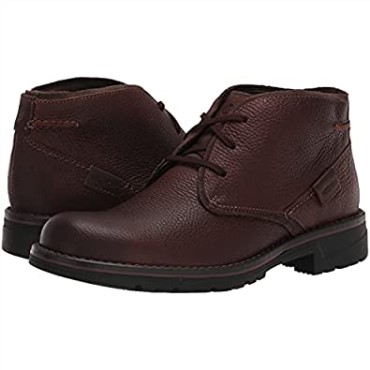 Botas Chukka Impermeables Clarks Morris Peak De Hombre En Piel Marron