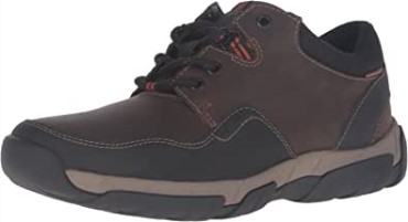 Oxford Clarks Para Hombre En Piel Impermeable Marrón Con Borde Walbeck