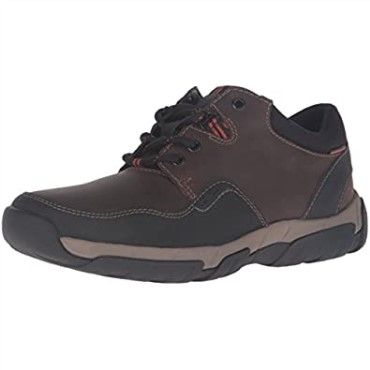 Oxford Clarks Para Hombre En Piel Impermeable Marrón Con Borde Walbeck