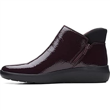 Botines Kayleigh Mid De Mujer Clarks De Charol Burdeos