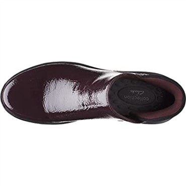 Botines Kayleigh Mid De Mujer Clarks De Charol Burdeos