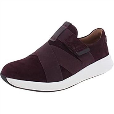 Zapatos Deportivos Y De Entrenamiento De Ante Burdeos Clarks Unstructured Un Rio Strap Para Mujer