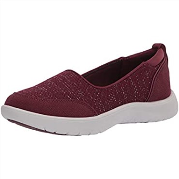 Zapatilla Mujer Clarks Adella Blush Textil Burdeos