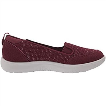 Zapatilla Mujer Clarks Adella Blush Textil Burdeos