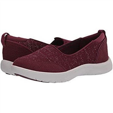 Zapatilla Mujer Clarks Adella Blush Textil Burdeos