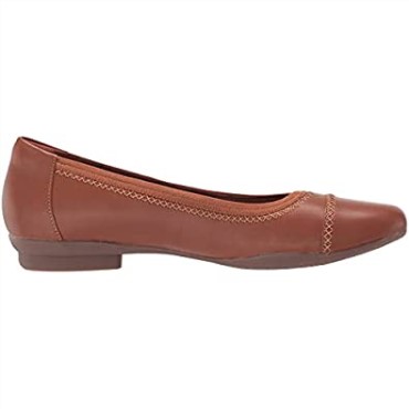 Bailarinas De Mujer Sara Bay Clarks De Piel Color Caramelo