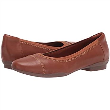 Bailarinas De Mujer Sara Bay Clarks De Piel Color Caramelo