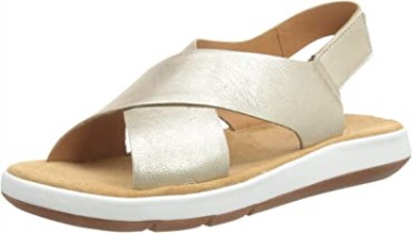 Champagne Lea Jemsa Cross Sandalia Para Mujer Clarks