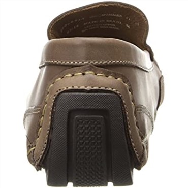 Mocasín Circuit Hunt De Hombre En Piel Aceitosa Marrón Chocolate Clarks