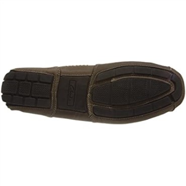 Mocasín Circuit Hunt De Hombre En Piel Aceitosa Marrón Chocolate Clarks