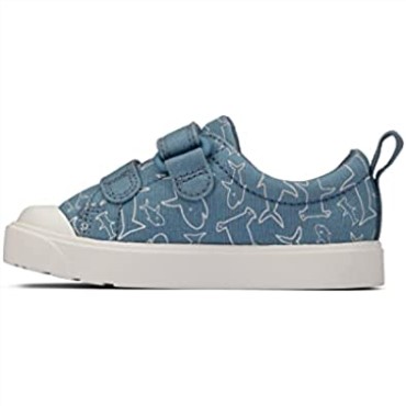 Ciudad Brillante Niños Infantil Zapatos De Lona Clarks