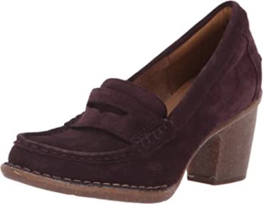 Clarks Berenjena Suede Mujer Carleta Belle