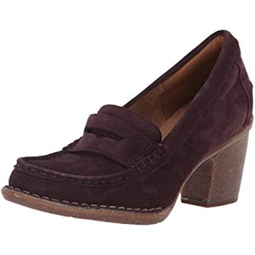 Clarks Berenjena Suede Mujer Carleta Belle