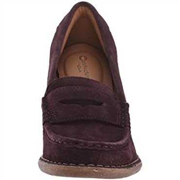 Clarks Berenjena Suede Mujer Carleta Belle