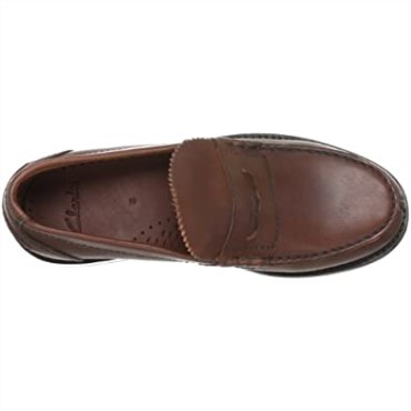 Clarks Beary Loafer Slipper Mens Brown Braun (mid Brown Lea)