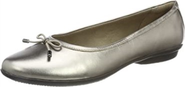 Bailarinas De Mujer Clarks Beige Pewter Gracelblu