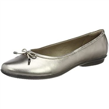 Bailarinas De Mujer Clarks Beige Pewter Gracelblu