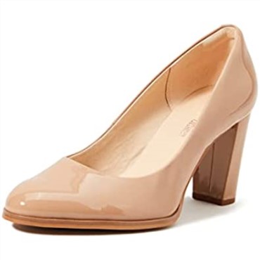 Clarks Beige Praliné Charol Praliné Charol Mujer Zapatos De Tacón Cerrados Kaylcara