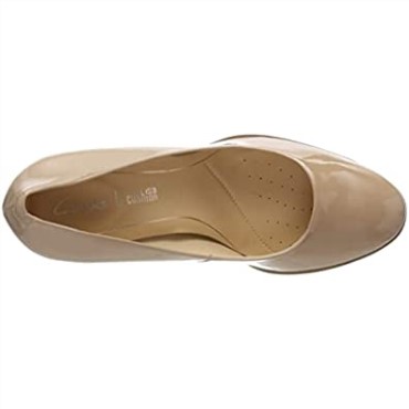Clarks Beige Praliné Charol Praliné Charol Mujer Zapatos De Tacón Cerrados Kaylcara