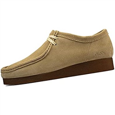 Clarks Beis Wallabee 2 Zapatos De Cordones Hombre Ante Zapatos Low Plasize