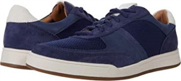 Clarks Bizby Encaje Ante Azul Oscuro Combi