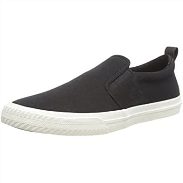 Clarks Roxby Step Mule De Lona Negra Para Hombre