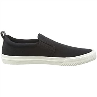 Clarks Roxby Step Mule De Lona Negra Para Hombre