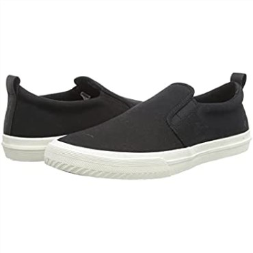 Clarks Roxby Step Mule De Lona Negra Para Hombre