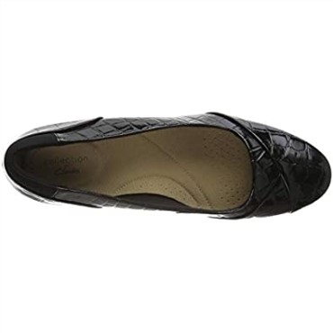 Clarks Black Croc - Zapato De Vestir Para Mujer Emily Alexa Uniform