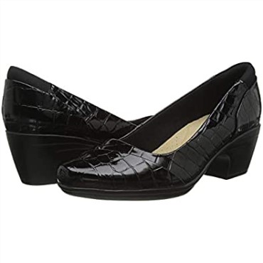 Clarks Black Croc - Zapato De Vestir Para Mujer Emily Alexa Uniform