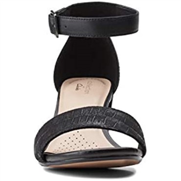 Sandalias De Tacón Jocelynne Cam Para Mujer Clarks Black Interest Leather Combi