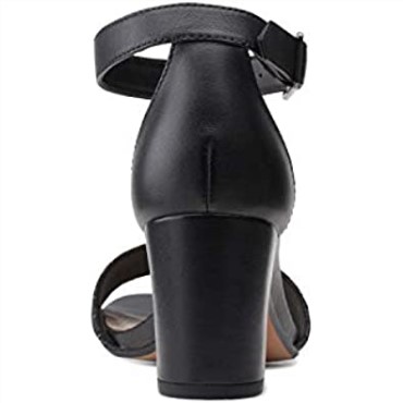 Sandalias De Tacón Jocelynne Cam Para Mujer Clarks Black Interest Leather Combi
