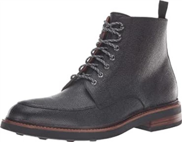 Clarks Black Interest Cuero Whitman Hola Negro Interés Botas De Cuero Hombres