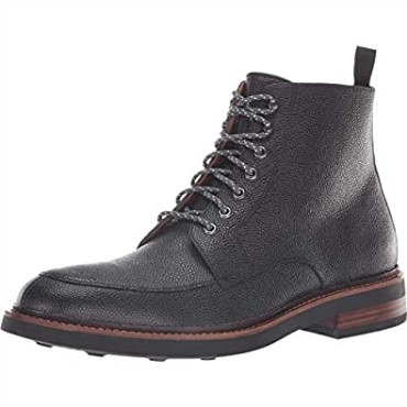 Clarks Black Interest Cuero Whitman Hola Negro Interés Botas De Cuero Hombres