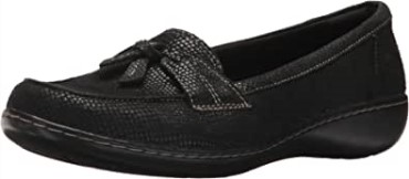 Mocasines Clarks Black Interest Ashland Bubble Para Mujer