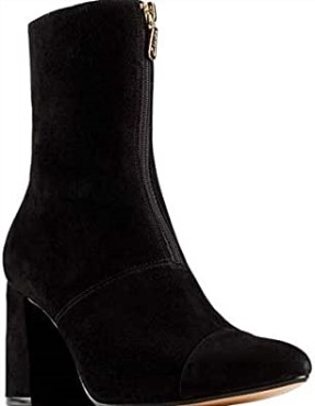 Botines Clarks Black Laina 85 De Ante Negro