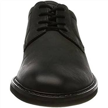 Clarks Hombres De Cuero Negro Atticus Ltlace Oxford