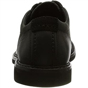Clarks Hombres De Cuero Negro Atticus Ltlace Oxford
