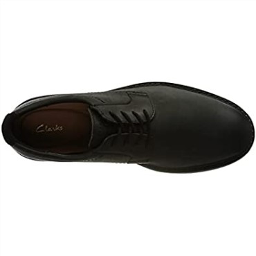 Clarks Hombres De Cuero Negro Atticus Ltlace Oxford
