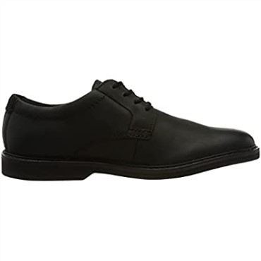 Clarks Hombres De Cuero Negro Atticus Ltlace Oxford