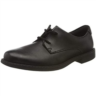 Zapatos Escolares Con Cordones Para Jóvenes Scala Loop De Cuero Negro Para Hombre Clarks