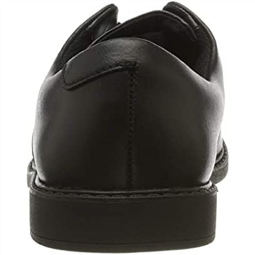 Zapatos Escolares Con Cordones Para Jóvenes Scala Loop De Cuero Negro Para Hombre Clarks